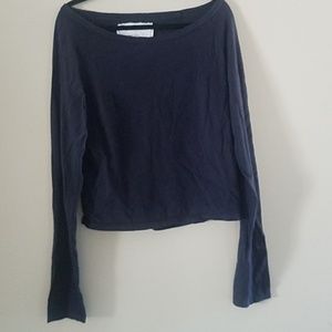 Organic cotton long sleeve knit shirt